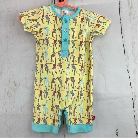 Zutano sock monkey one piece outfit - Picture 1 of 5